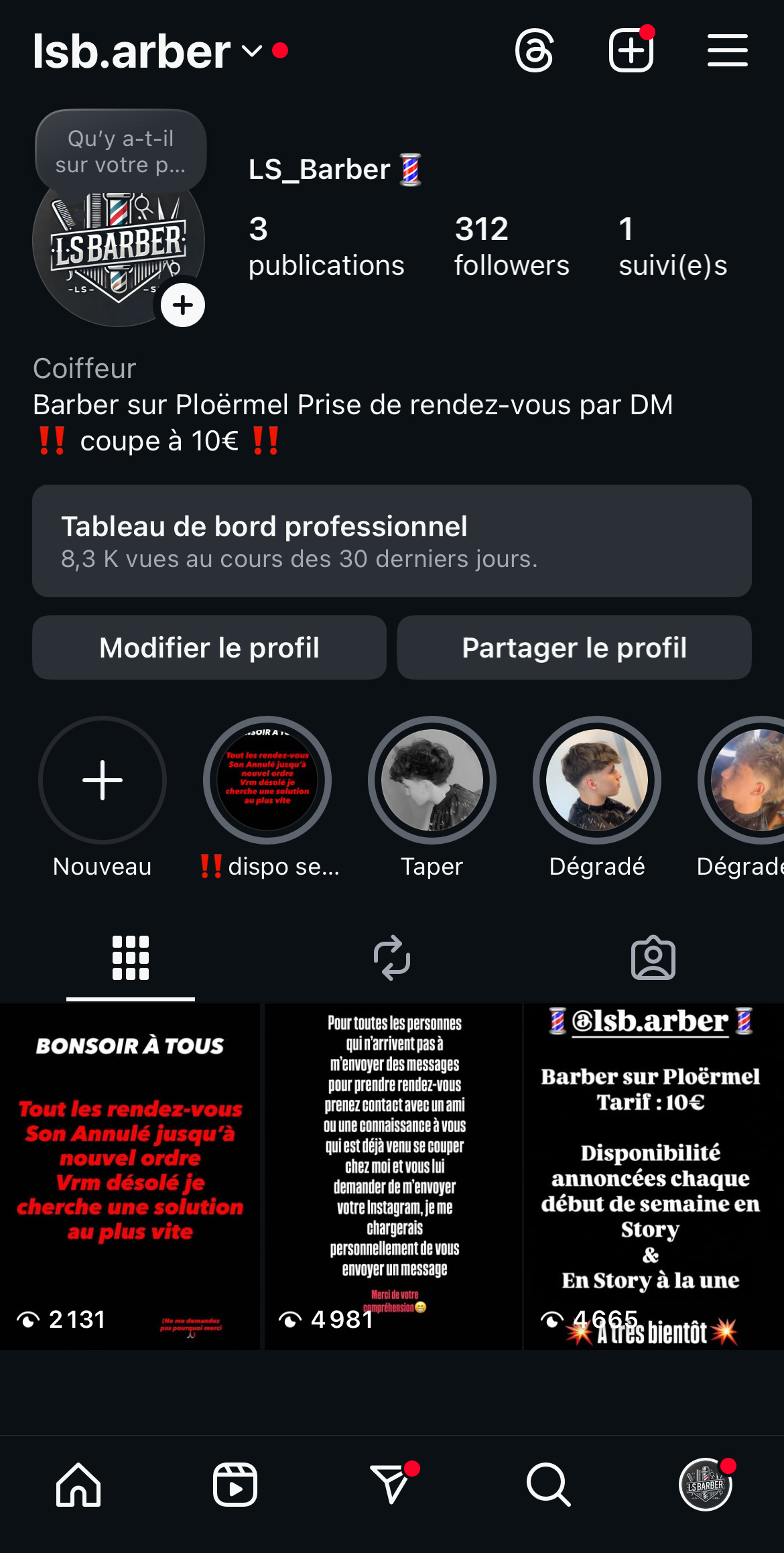 Aller voir les coupes que j’ai déjà réalisé sur Instagram !